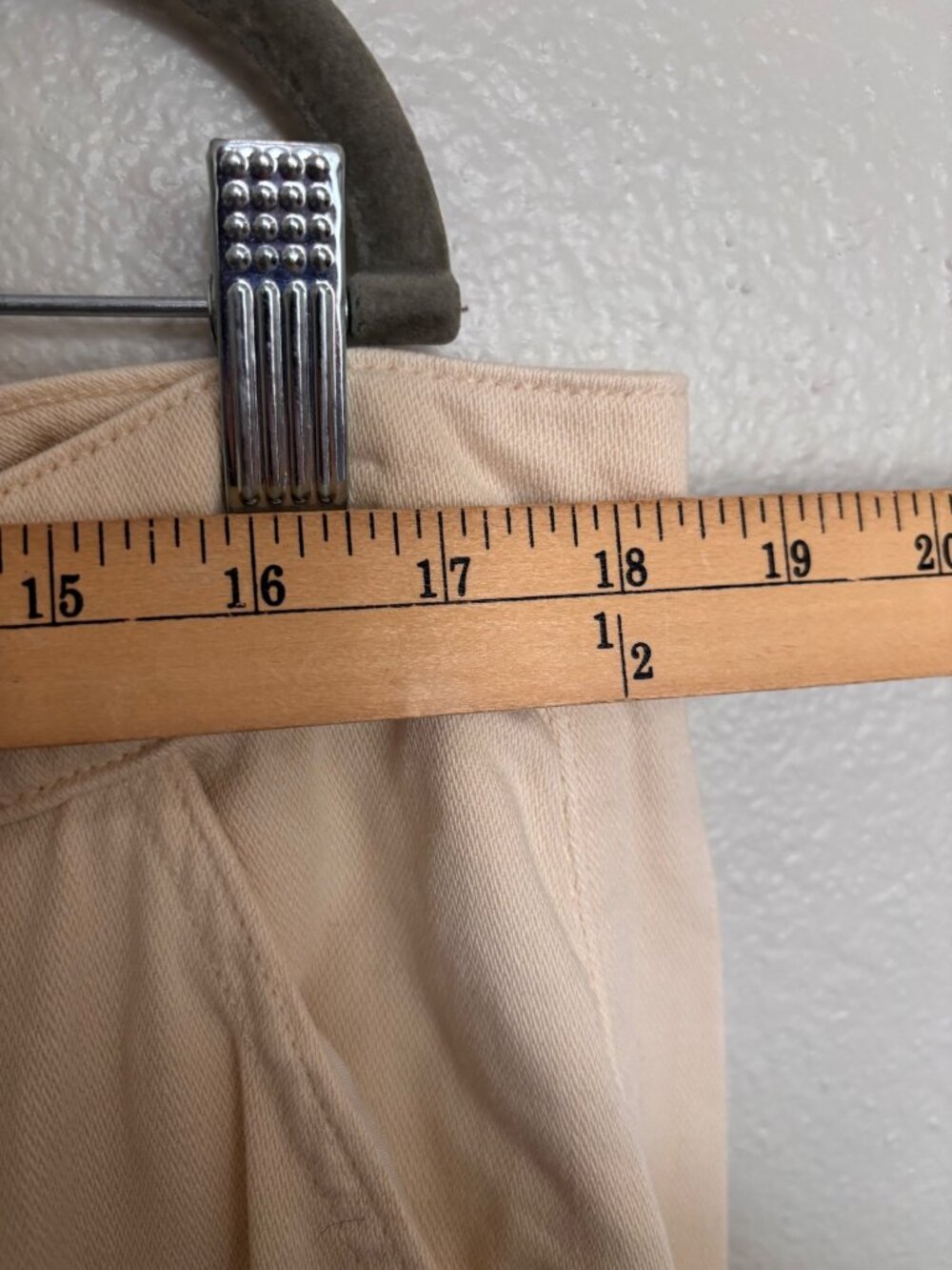 Banana Republic Ultra High-Rise Wide Leg Pants Beige Size 34/18 Casual - Picture 6 of 9